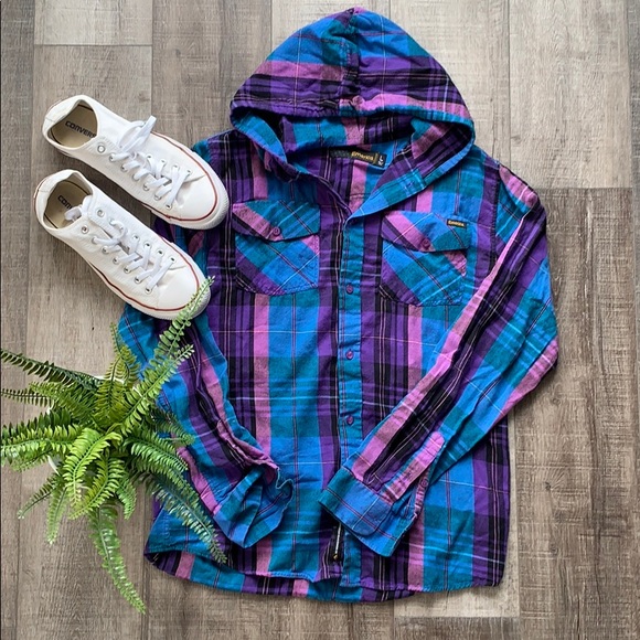 Emerica. Tops - OVERSIZED FLANNEL PLAID SHIRT